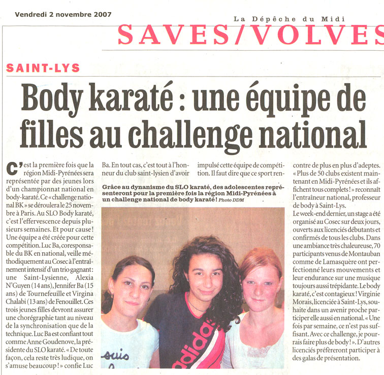 Challenge National Body Karat&eacute;