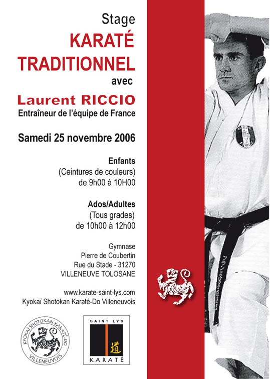 Stage avec Laurent RICCIO