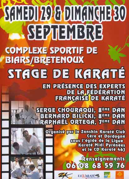 Stage Zanshin Karaté
