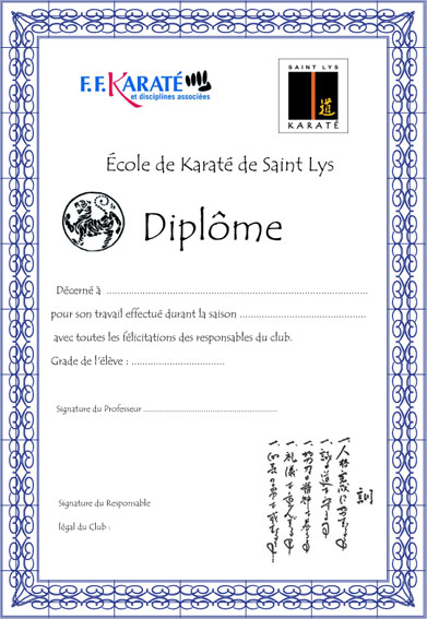 Diplôme Enfants
